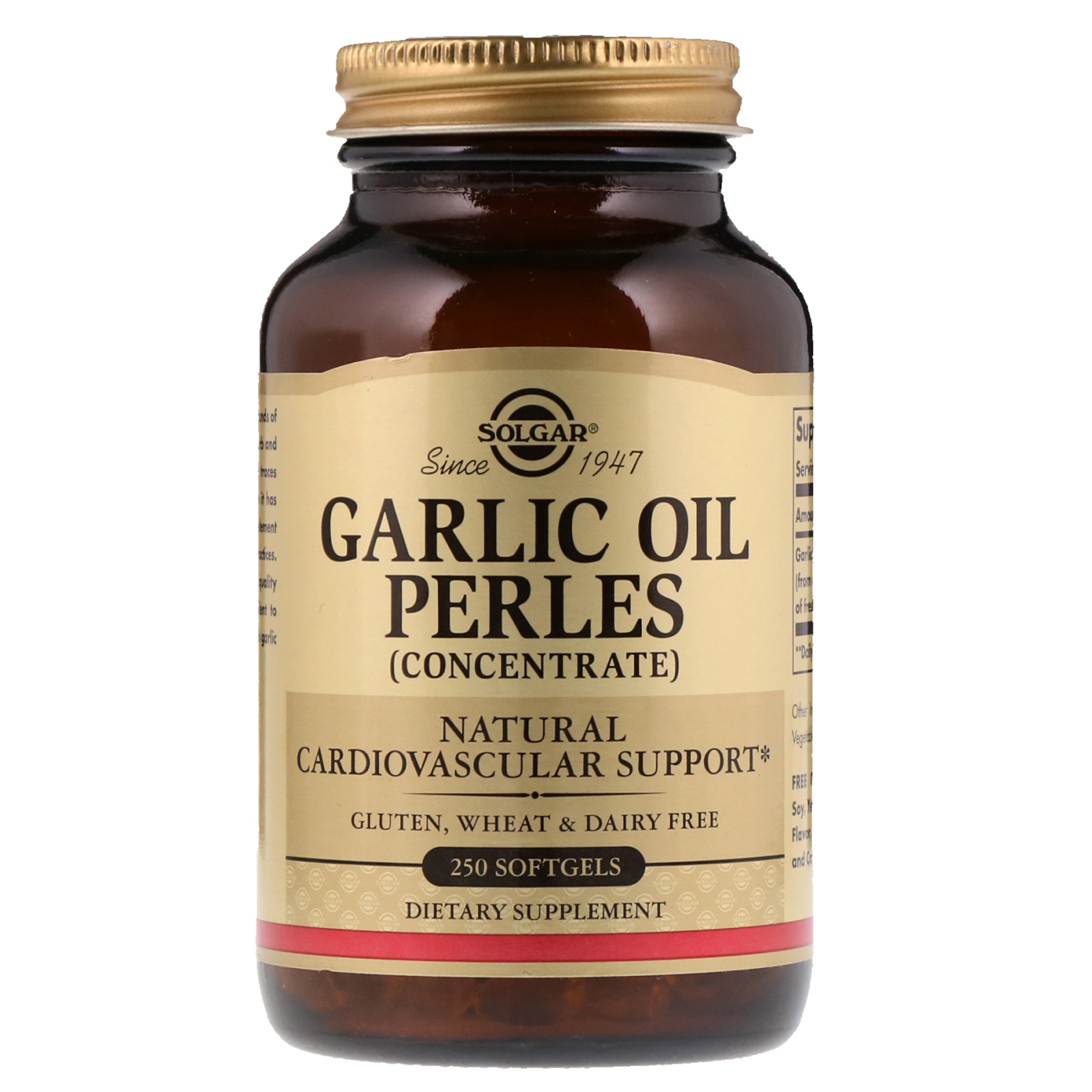Solgar, Garlic Oil Perles Concentrate, 250 Softgels iHerb