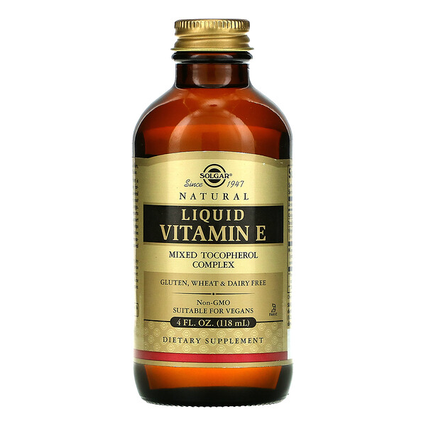 Solgar, Natural Liquid Vitamin E, 4 fl oz (118 ml) iHerb