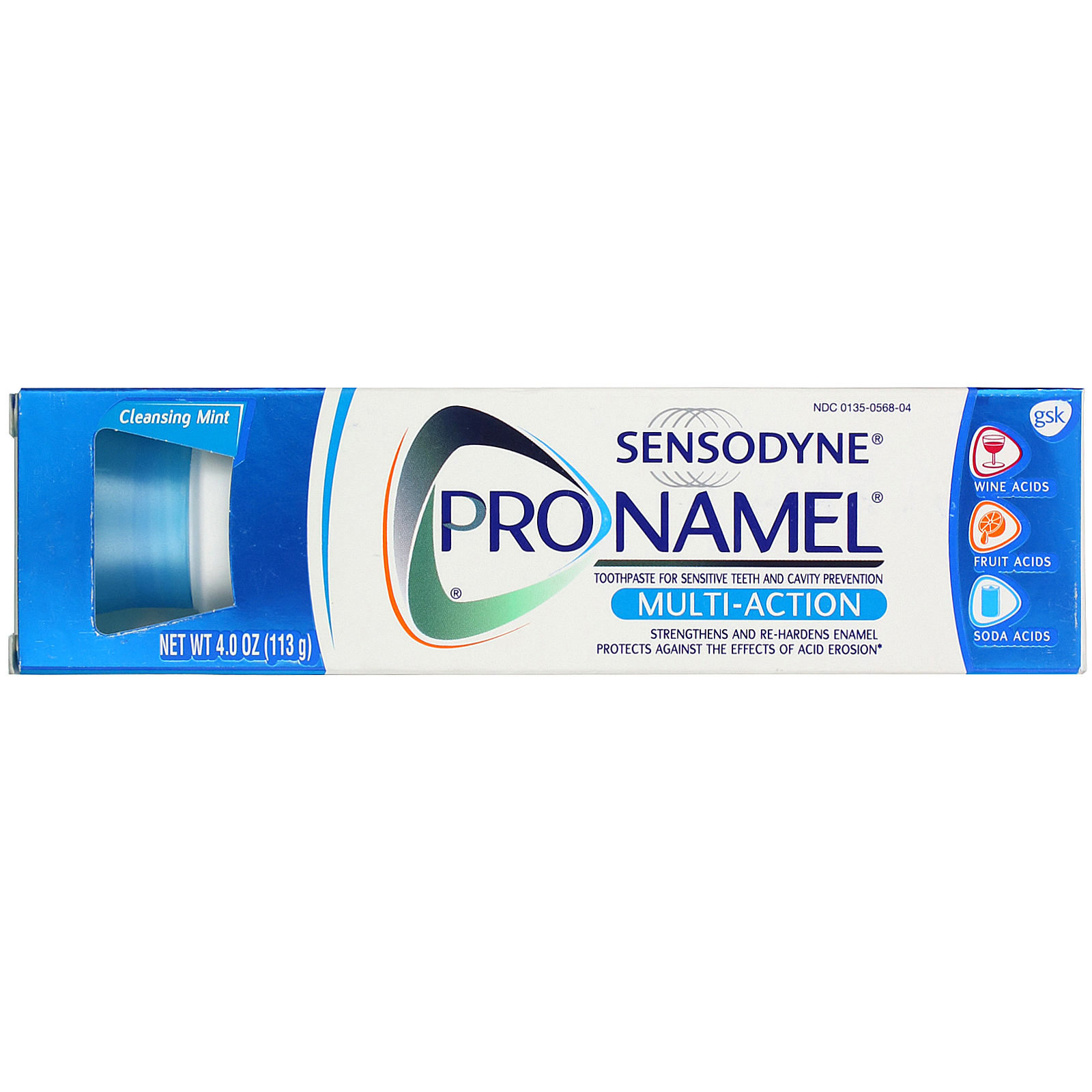 Sensodyne, ProNamel, MultiAction Toothpaste, Cleansing Mint, 4.0 oz