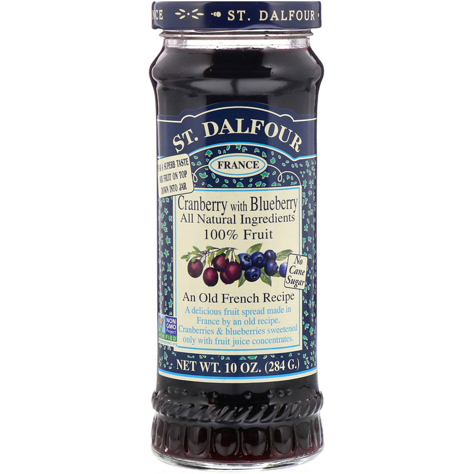 St. Dalfour, Cranberry with Blueberry Fruit Spread, 10 oz (284 g) iHerb