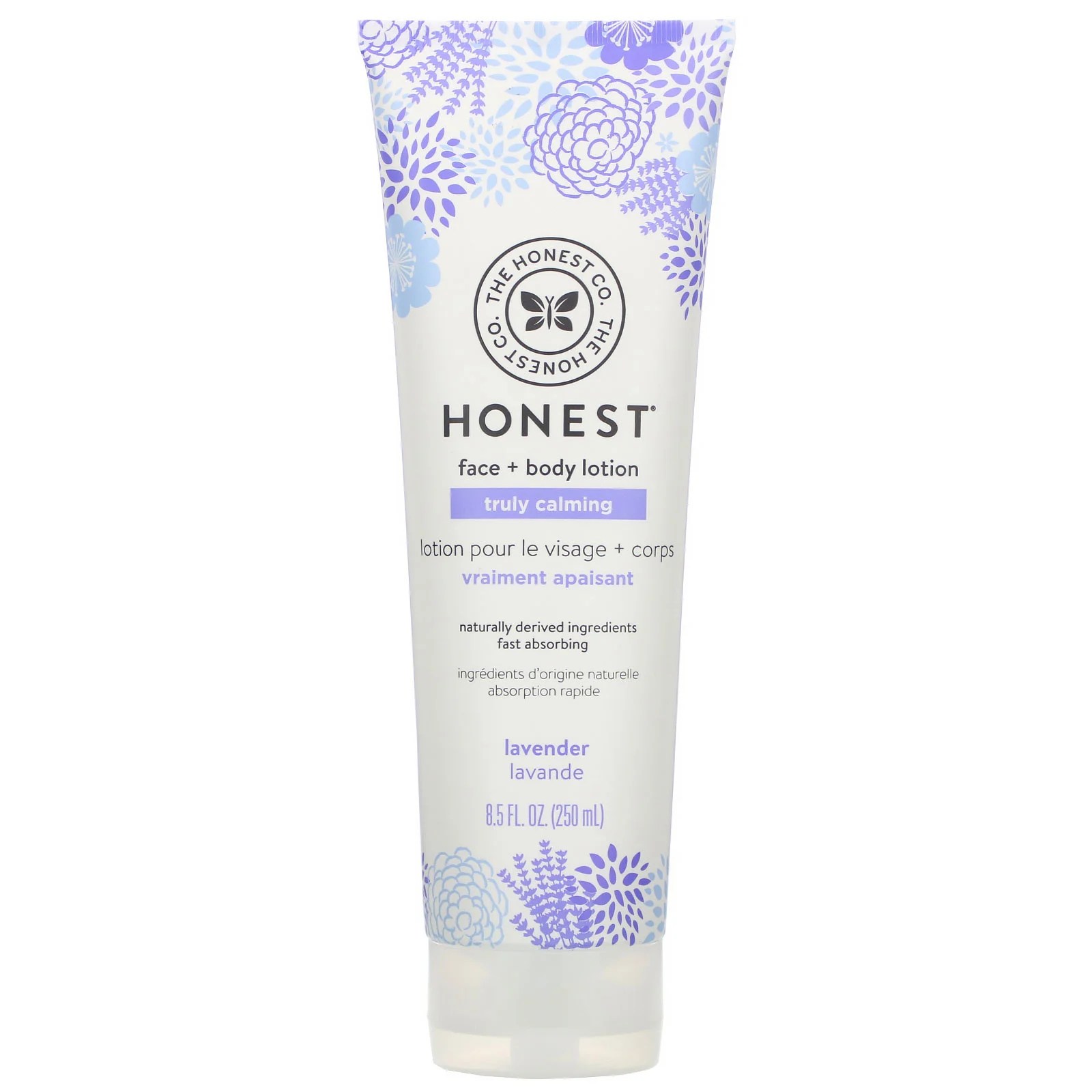 The Honest Company, Truly Calming Face + Body Lotion, Lavender, 8.5 fl