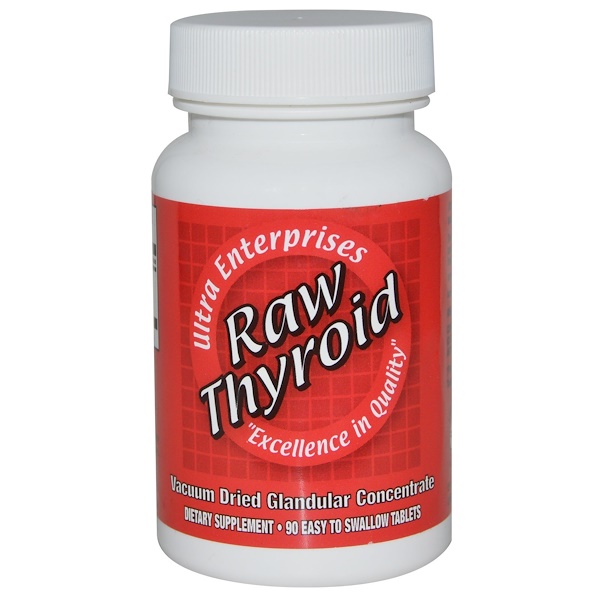 Ultra Enterprises, Raw Thyroid, 90 Easy To Swallow Tablets iHerb