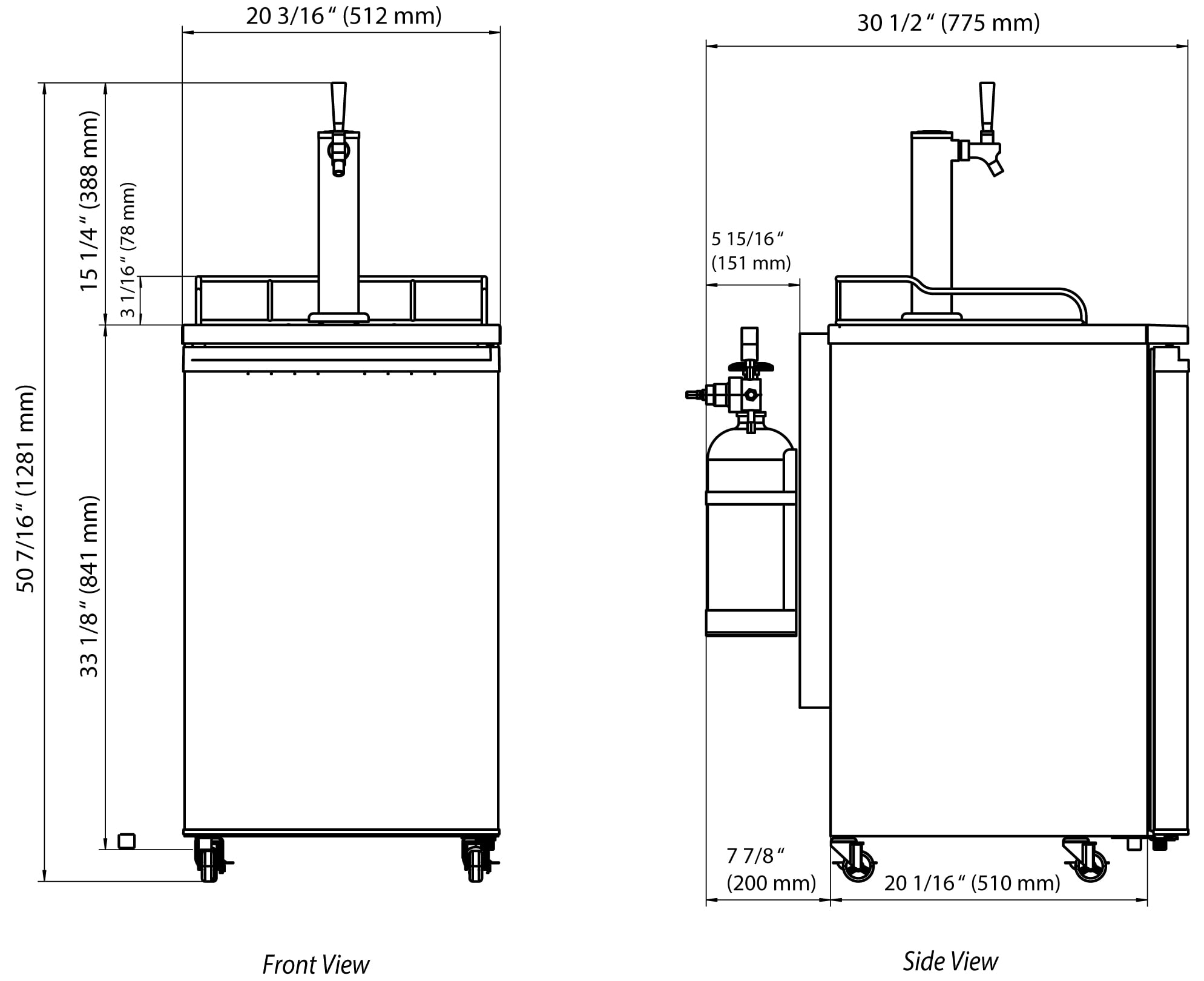 EdgeStar KC2000STOUT 20 Inch Wide Stout Kegerator with | Build.com