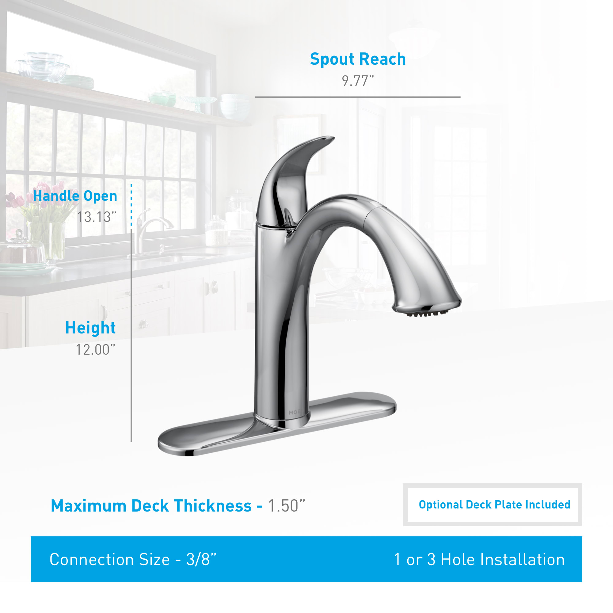 Moen 7545C Camerist Single Handle Kitchen Faucet with