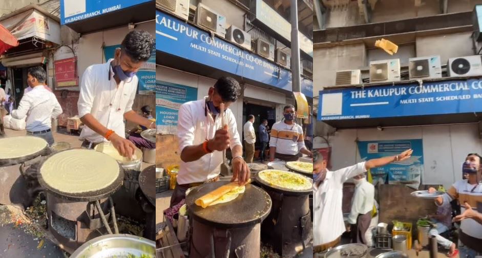 Tried This Viral Flying Dosa Yet? This Street Vendor Has Stunned