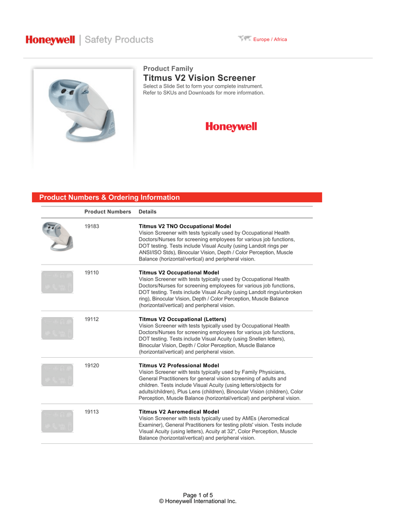 Titmus Vision Test, Titmus Vision Screening Slide Depth Perception Test