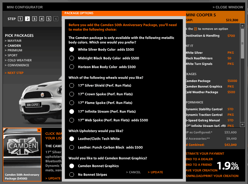 Mayfair & Camden Options Added to MINIUSA.com - MotoringFile