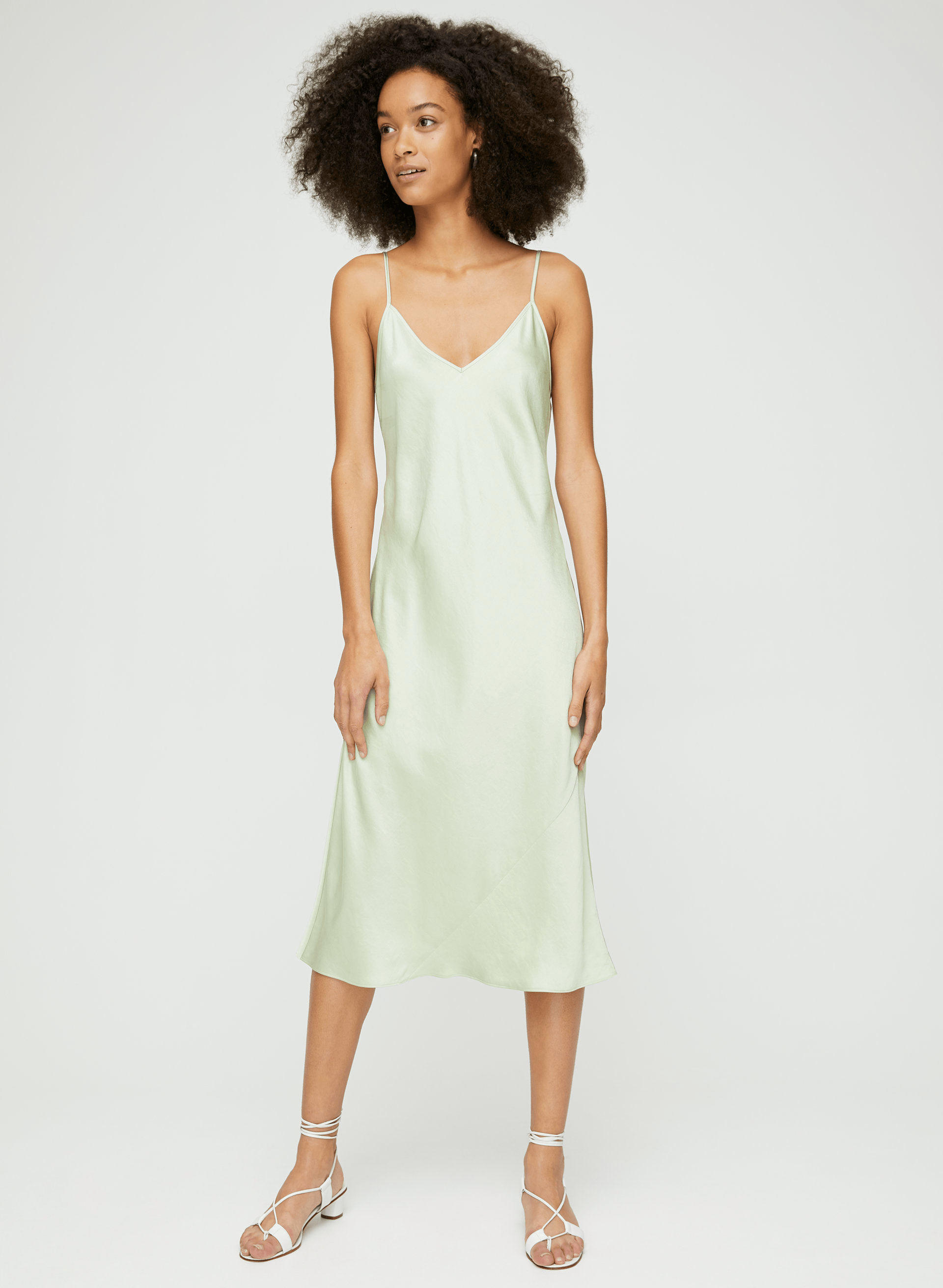 Wilfred + Slinky Midi Slip Dress