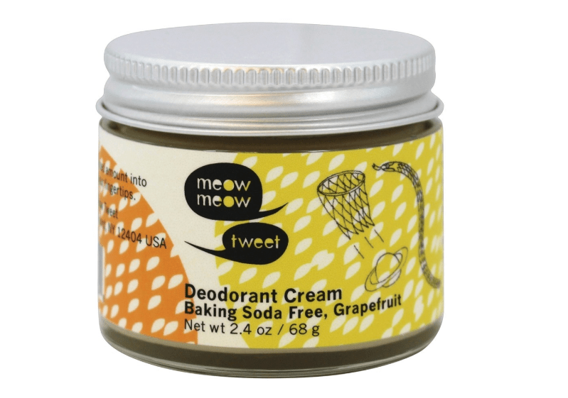 Meow Meow Tweet + Deodorant Cream Baking Soda Free Grapefruit