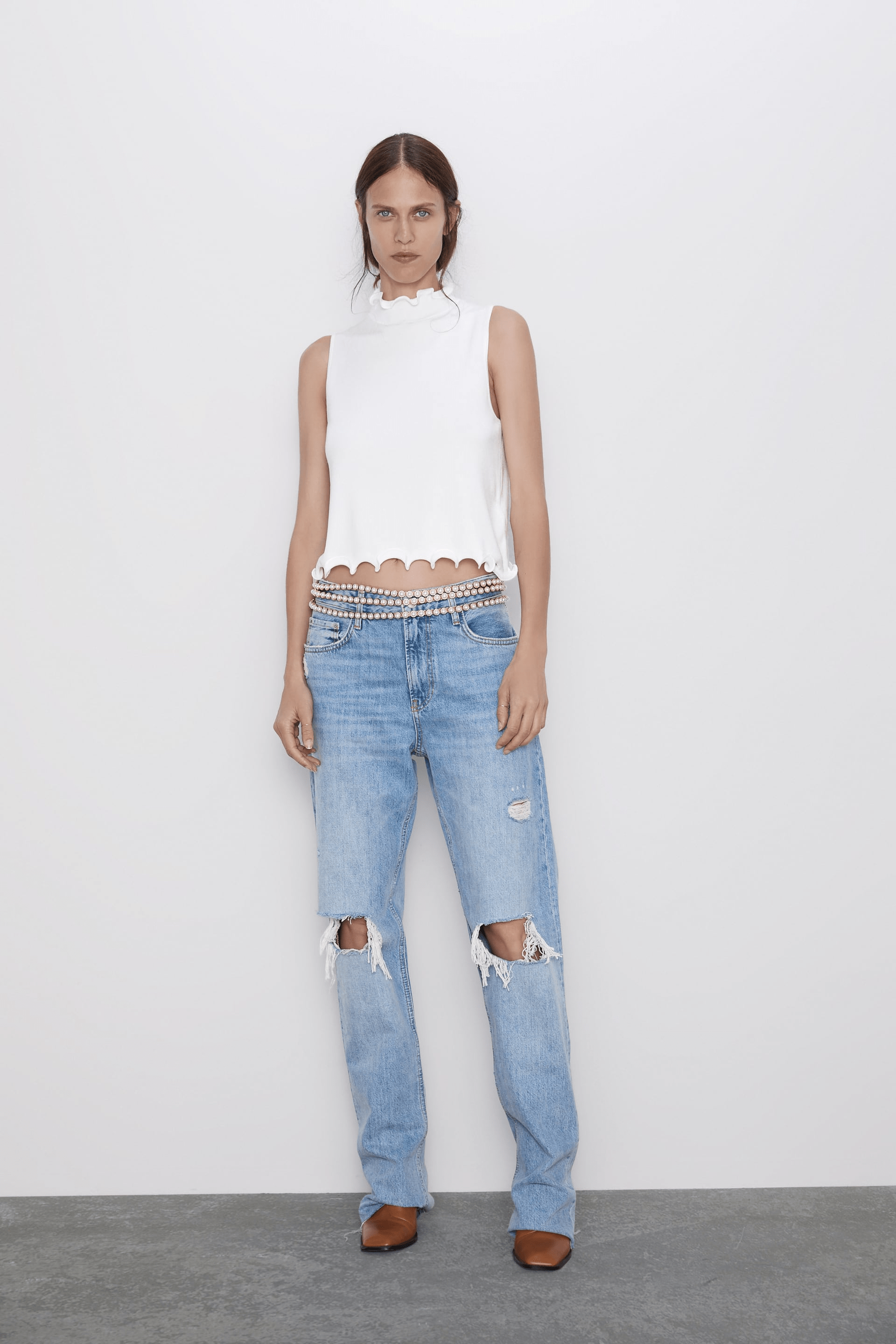 Zara + ZW Premium Straight Jeans