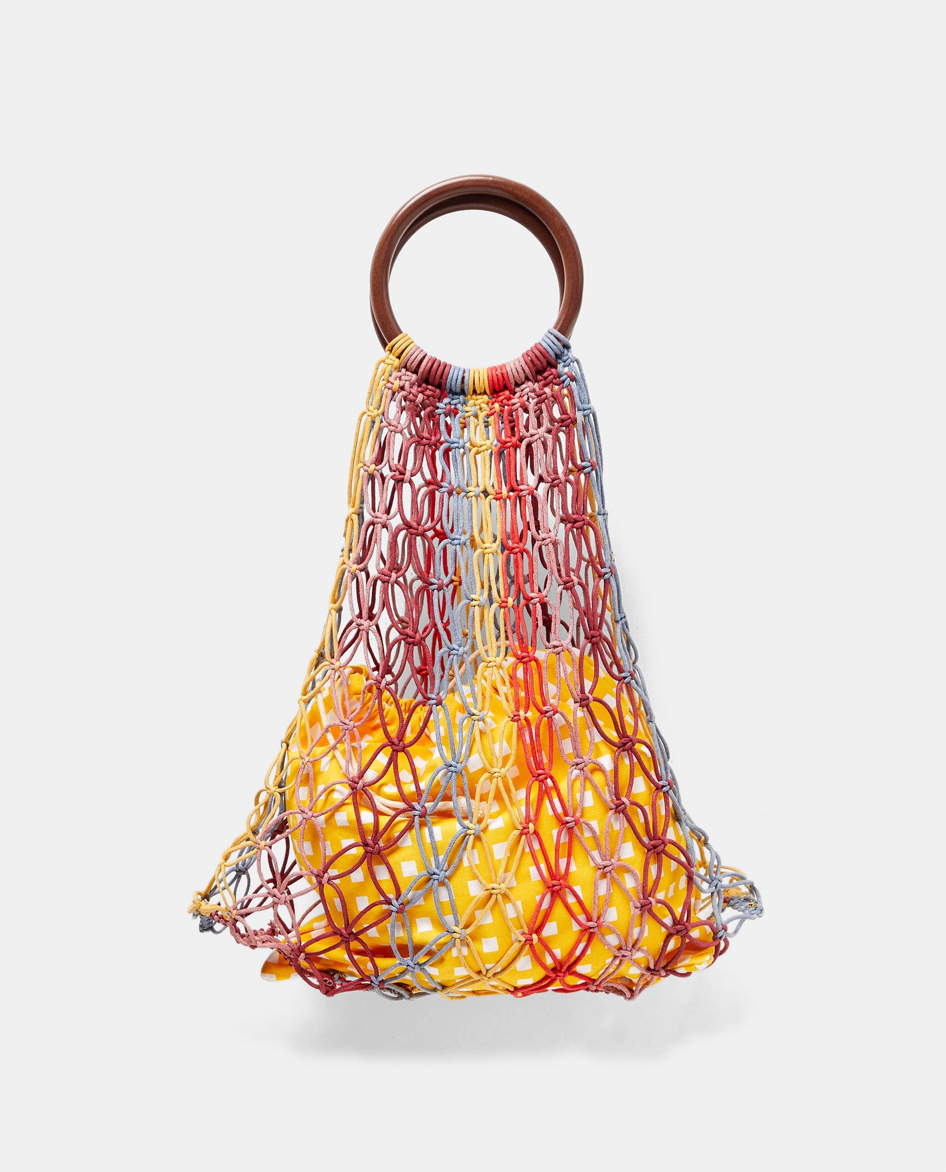 Zara + Bag with Wooden Handles