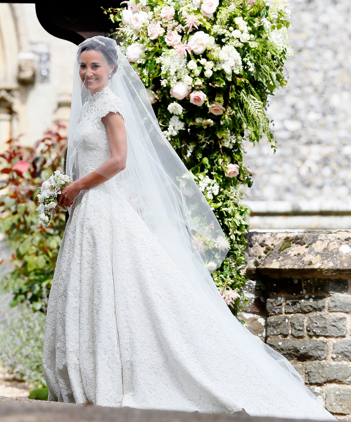 Pippa Middleton's wedding dres designed by Giles Deacon