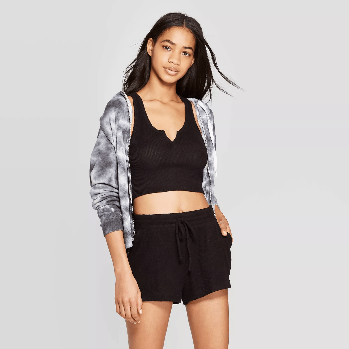 Colsie + Cozy Rib Knit Tank Pajama Set