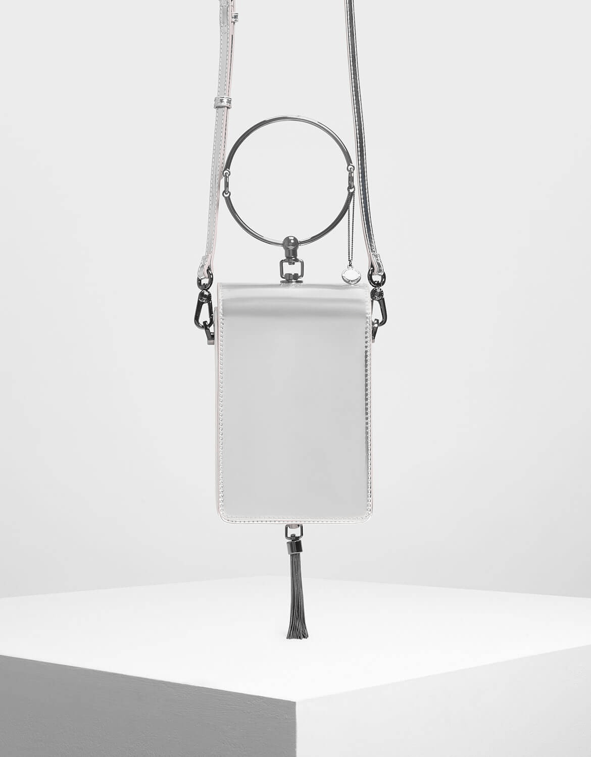 Charles & Keith + Circular Handle Clutch