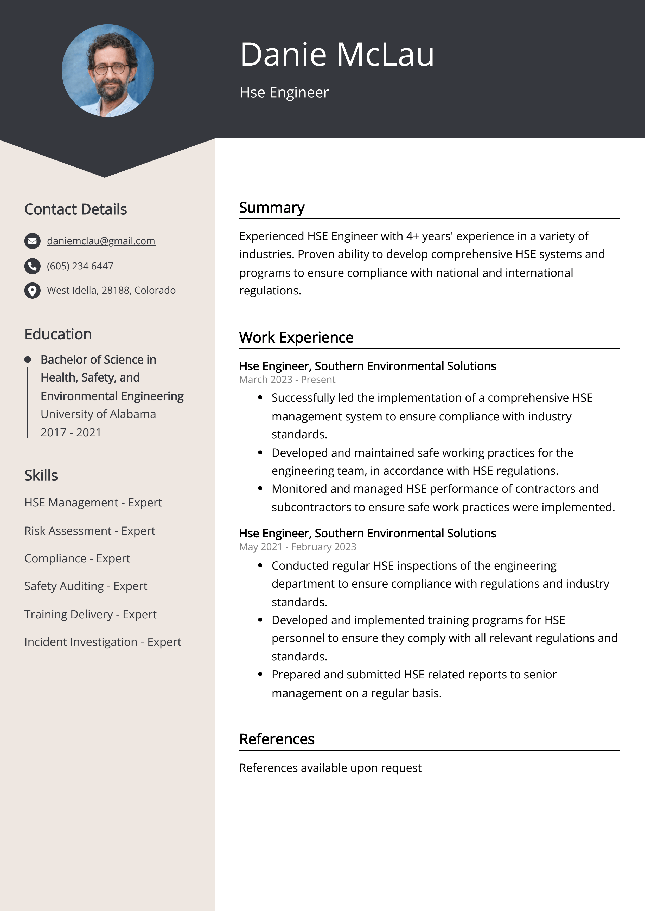 Hse Engineer CV Sample & Guide [Entry Level + Senior Jobs]