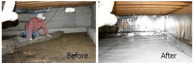 Crawlspace Vapor Barrier InstallerDayton Jaco Waterproofing