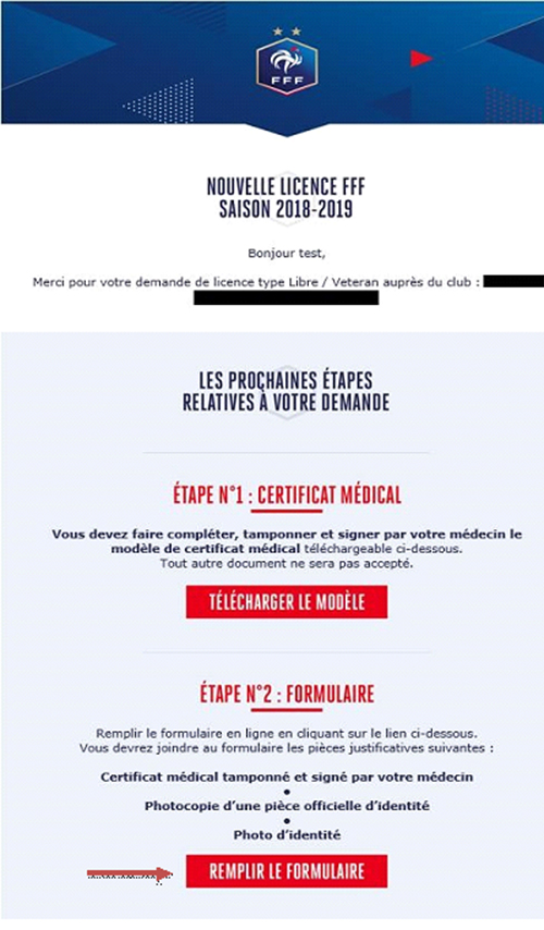 Actualité La dématerialisation de la demande de licence club