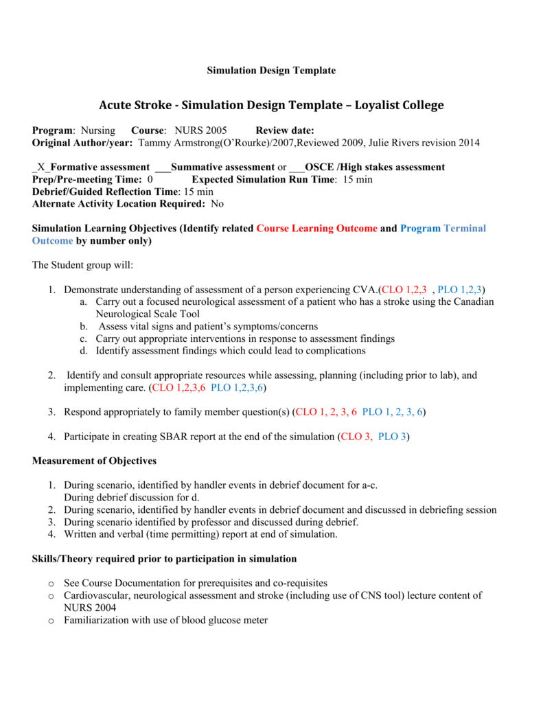 Acute Stroke template Rev Mar 14 SIMone