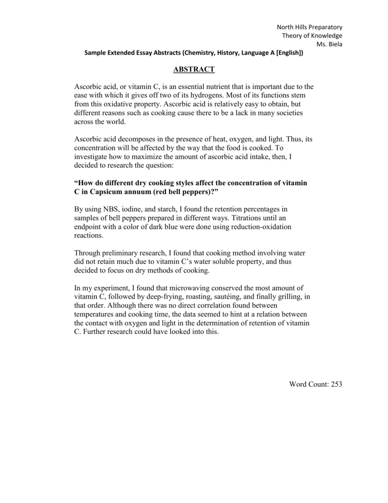 EE Abstract examples