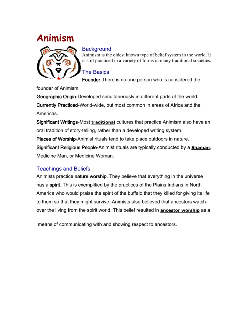 Animism Shinto Info