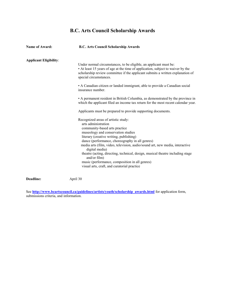 TD Canada Trust Scholarships for Community Leadership