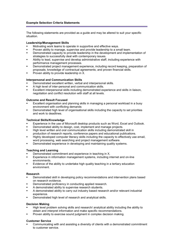 Examples of Interview Questions