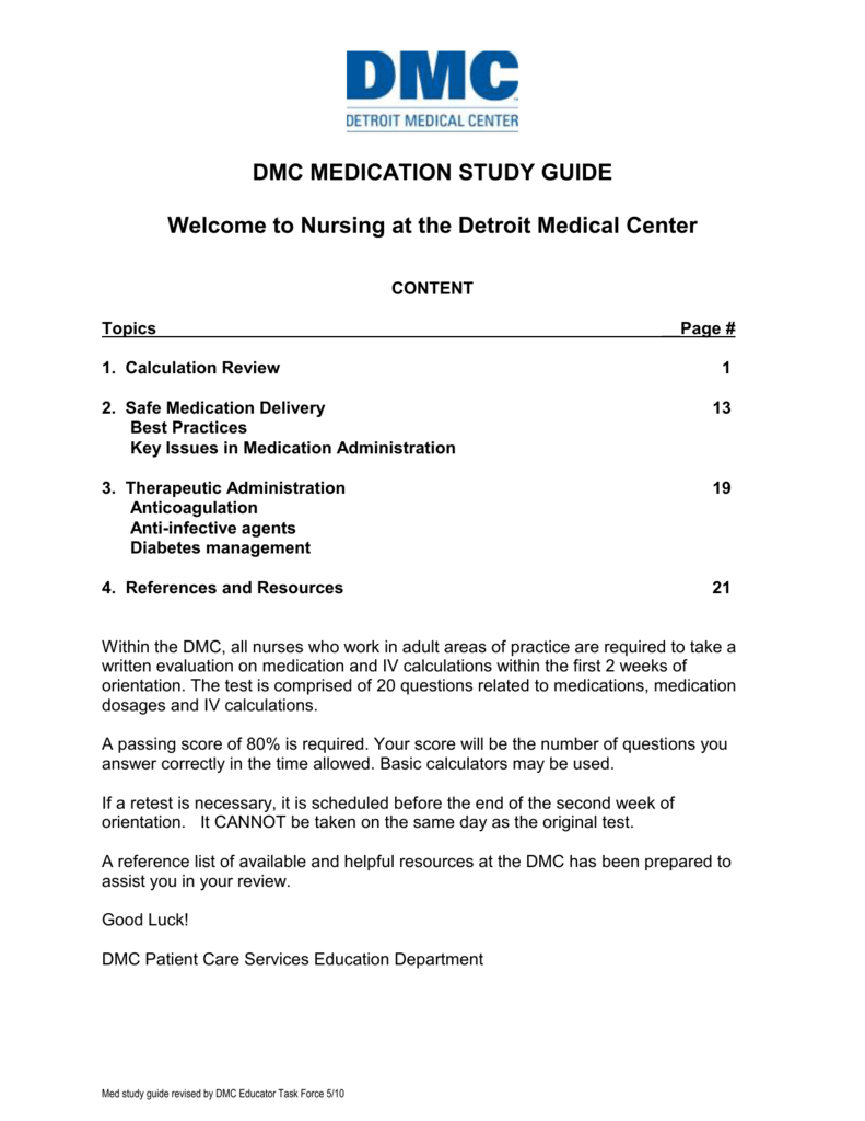 Basic Medication Administration Knowledge Assessment.