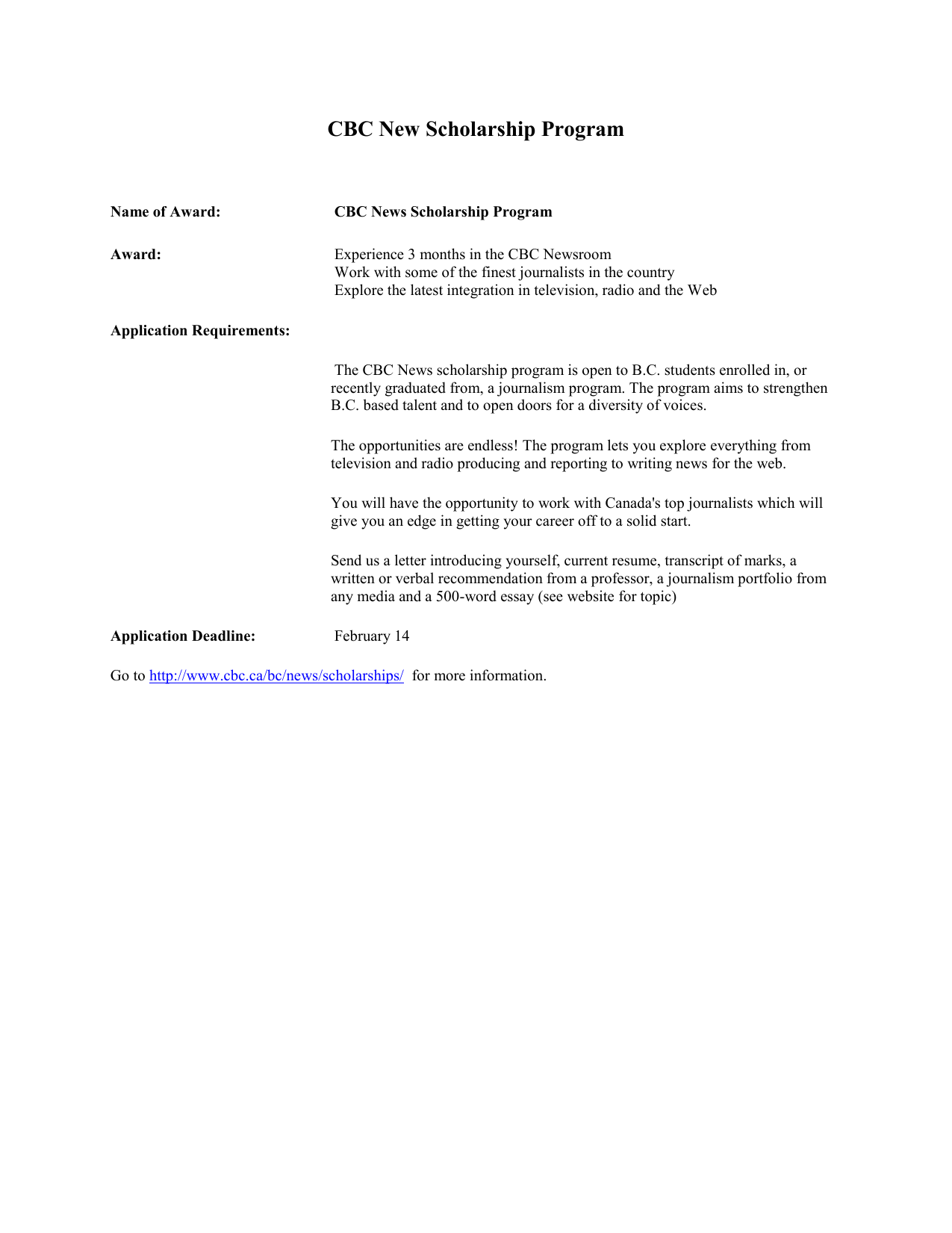 TD Canada Trust Scholarships for Community Leadership