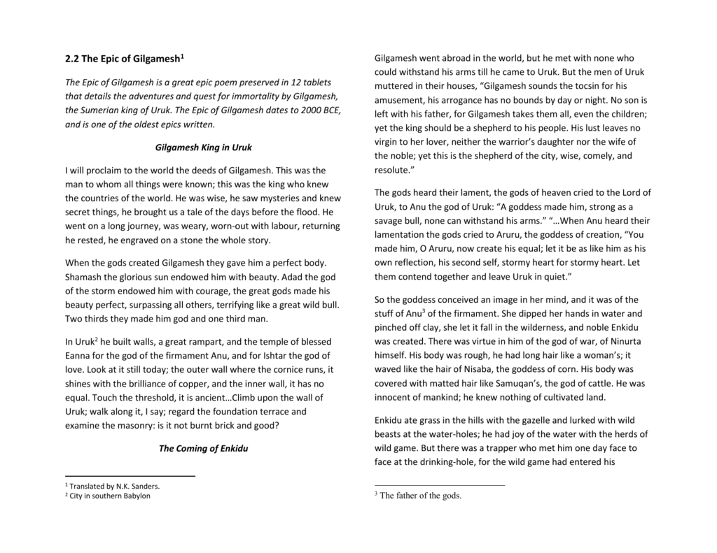 Epic of Gilgamesh.doc
