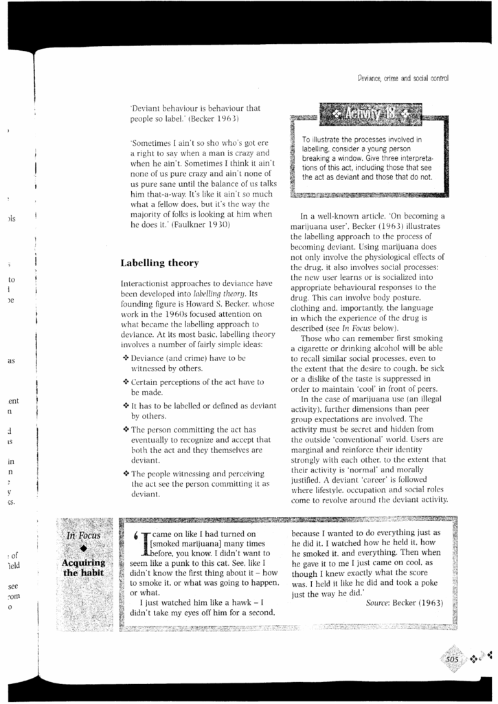 😂 Becker labelling theory criminology. Labeling Theory. 20190108
