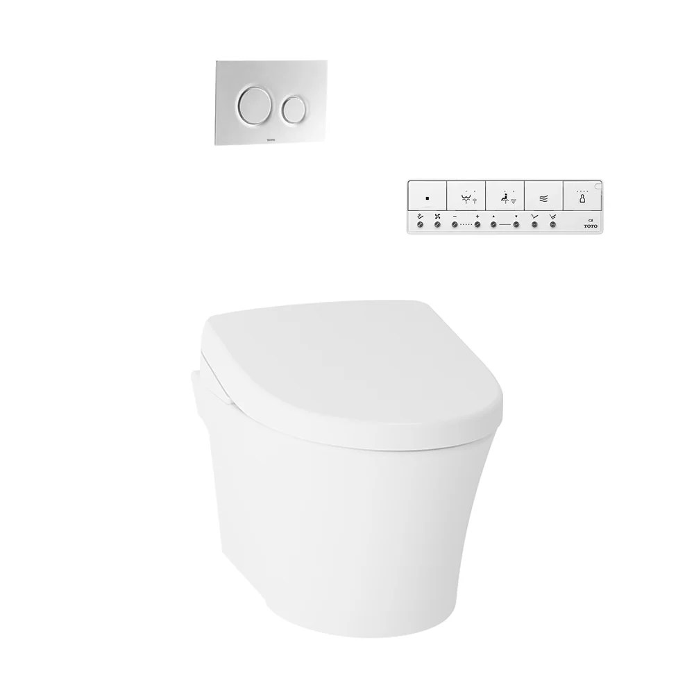 Sanitary Ware, Toilet, Single Bowl Wall Hung Toilet, CW822REJT2Rimless