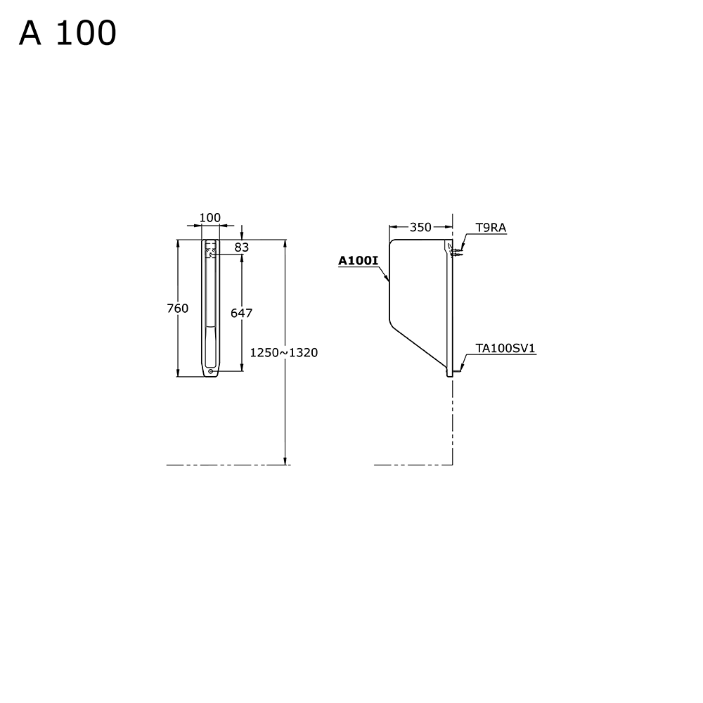 A100 Urinal TOTO Indonesia