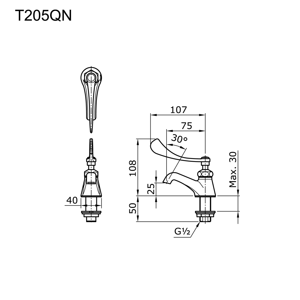 T205QN Single Faucet TOTO Indonesia