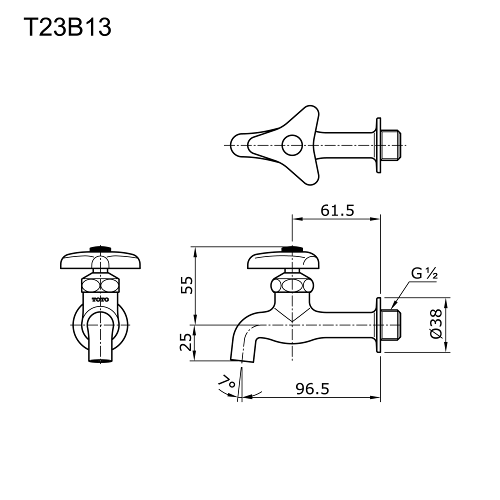 T23B13 Sink Tap TOTO Indonesia