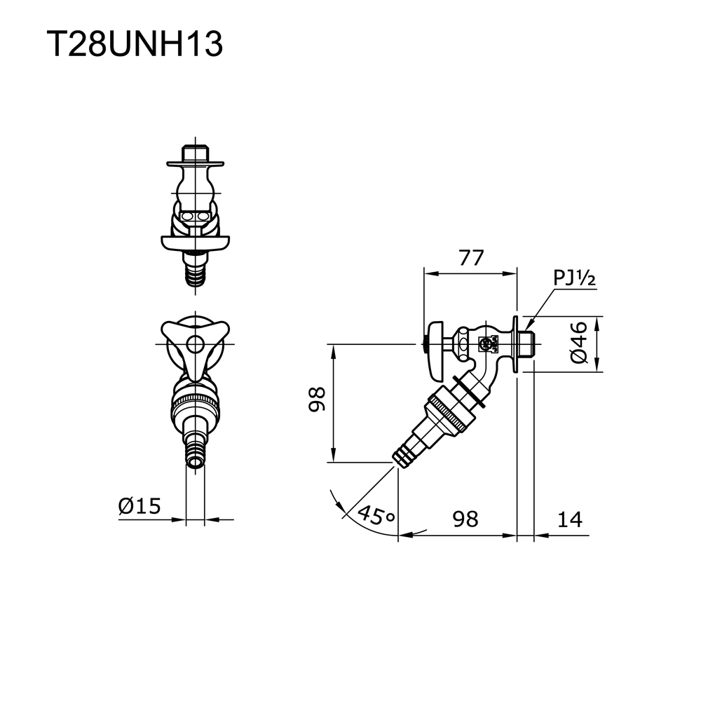 T28UNH13 Sink Tap TOTO Indonesia