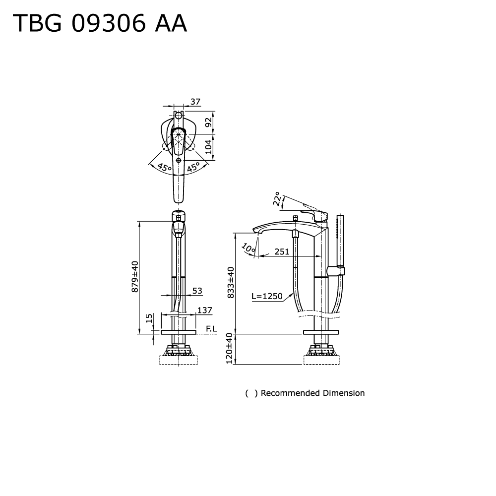 Fitting, Bathroom Fittings, Shower Set, TBG09306AA