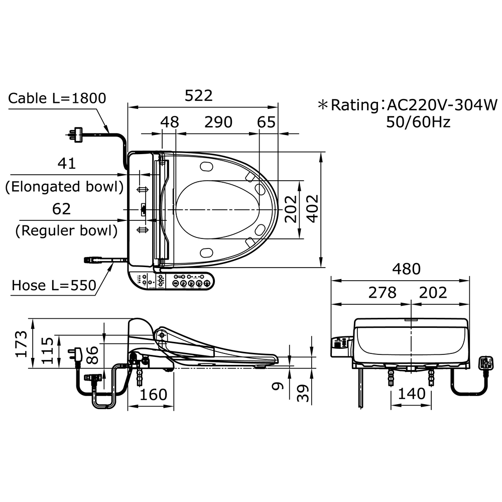 TCF6411A | TOTO Indonesia