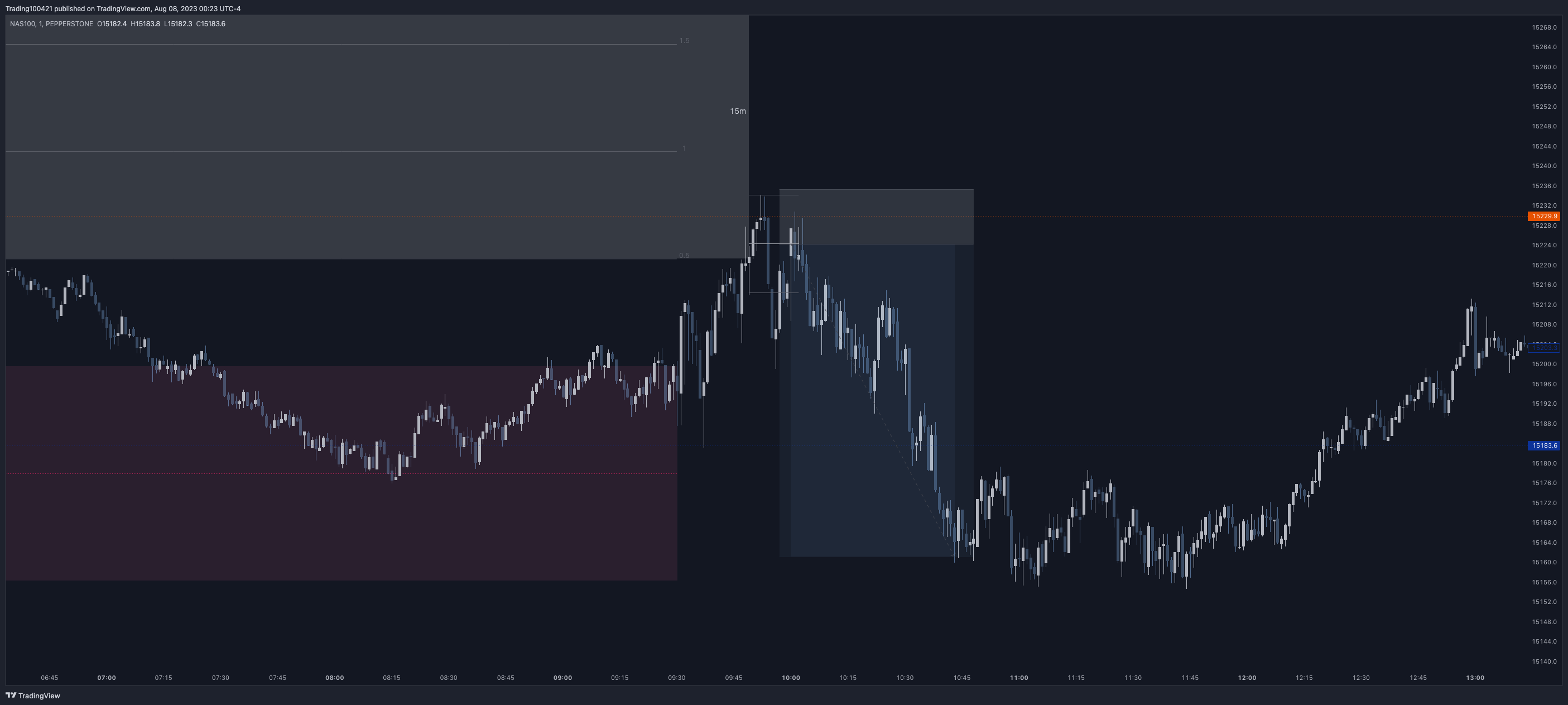 PEPPERSTONENAS100 Chart Image by Trading100421 — TradingView