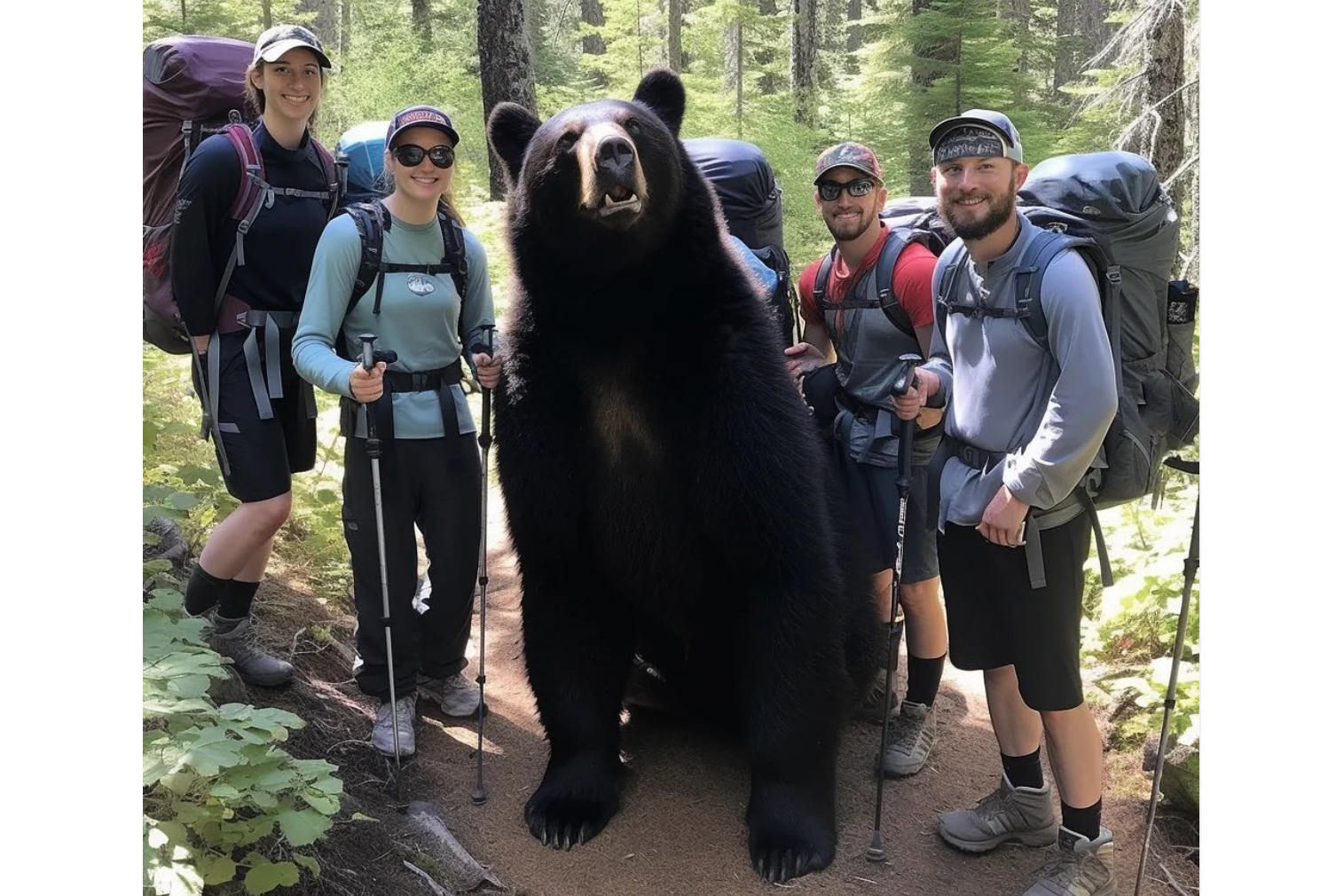 AI 'Hiking Bears' Fascinate Scramble Human Brains GearJunkie