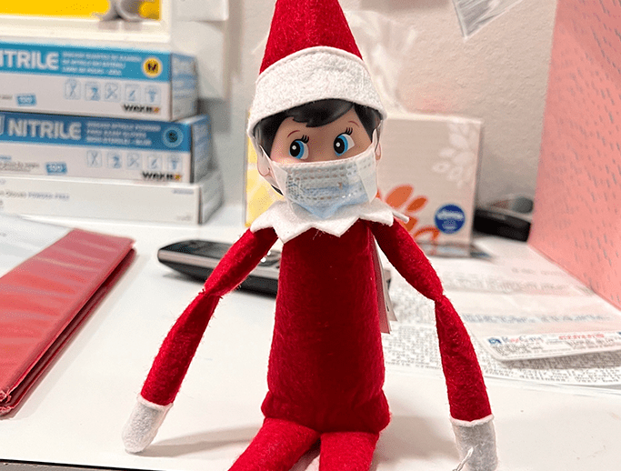 Elf on the Shelf Masks Up for Merakey
