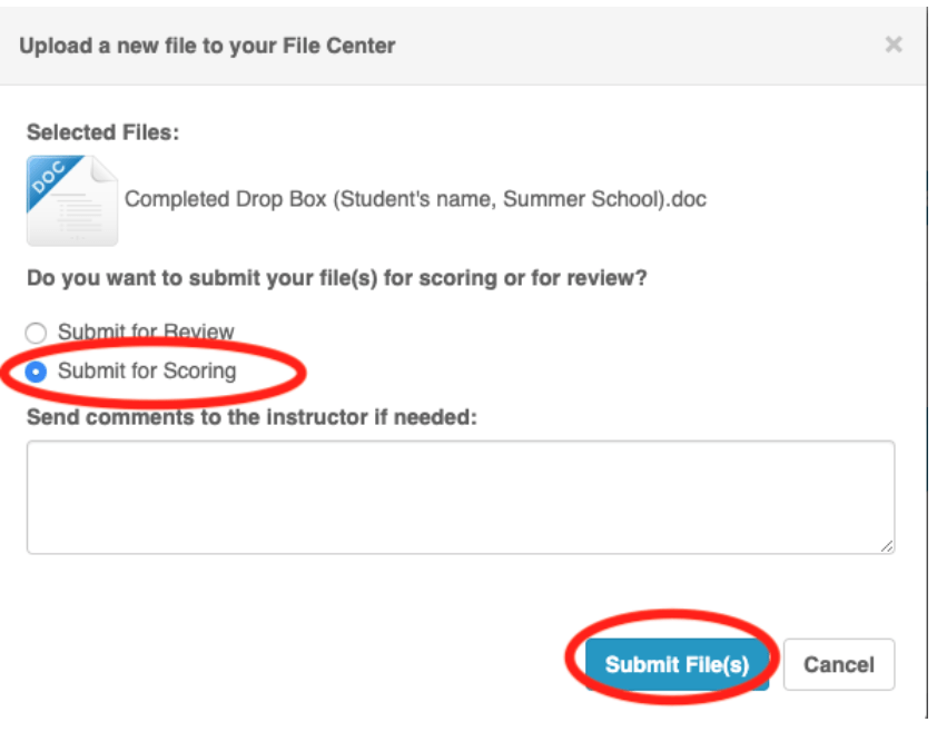 Edmentum/PLATO Submitting Documents to Drop Boxes TRECA
