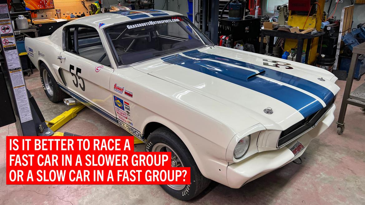 Answering an age-old question: Slow car fast or fast car slow