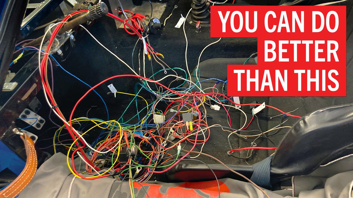 How to transform a rat’s nest of wiring into an orderly harness