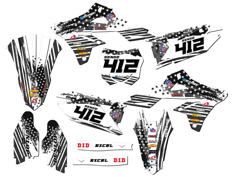 2018 2019 2020 RMZ 450 GRAPHICS KIT SUZUKI RMZ450 18 DECO DECALS