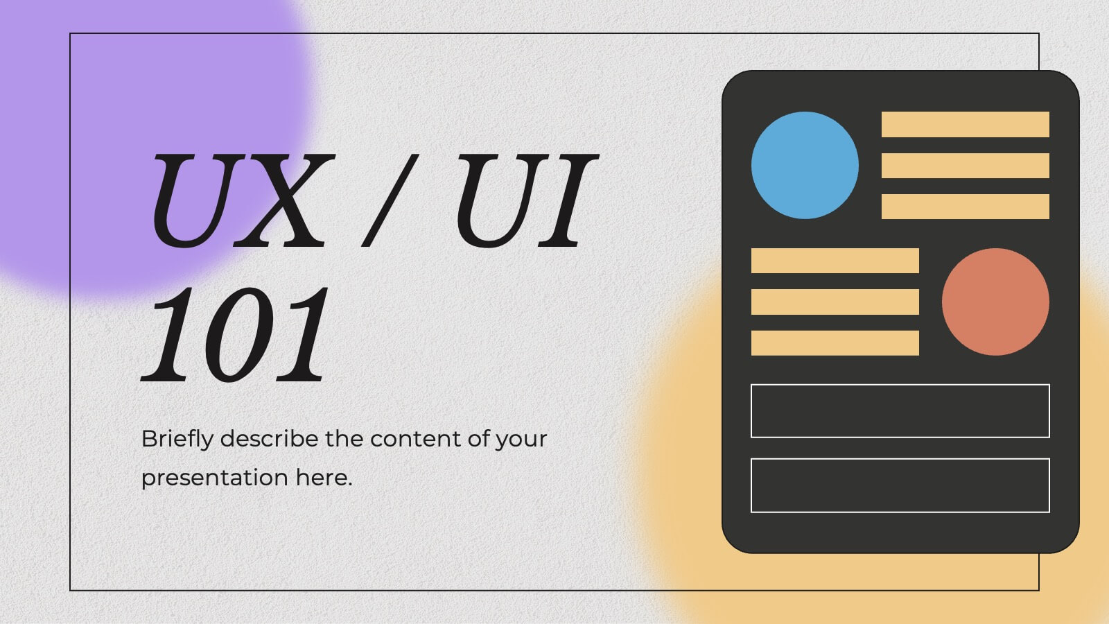 UX/UI Design Colorful Powerpoint Template And Google Slides, 55 OFF