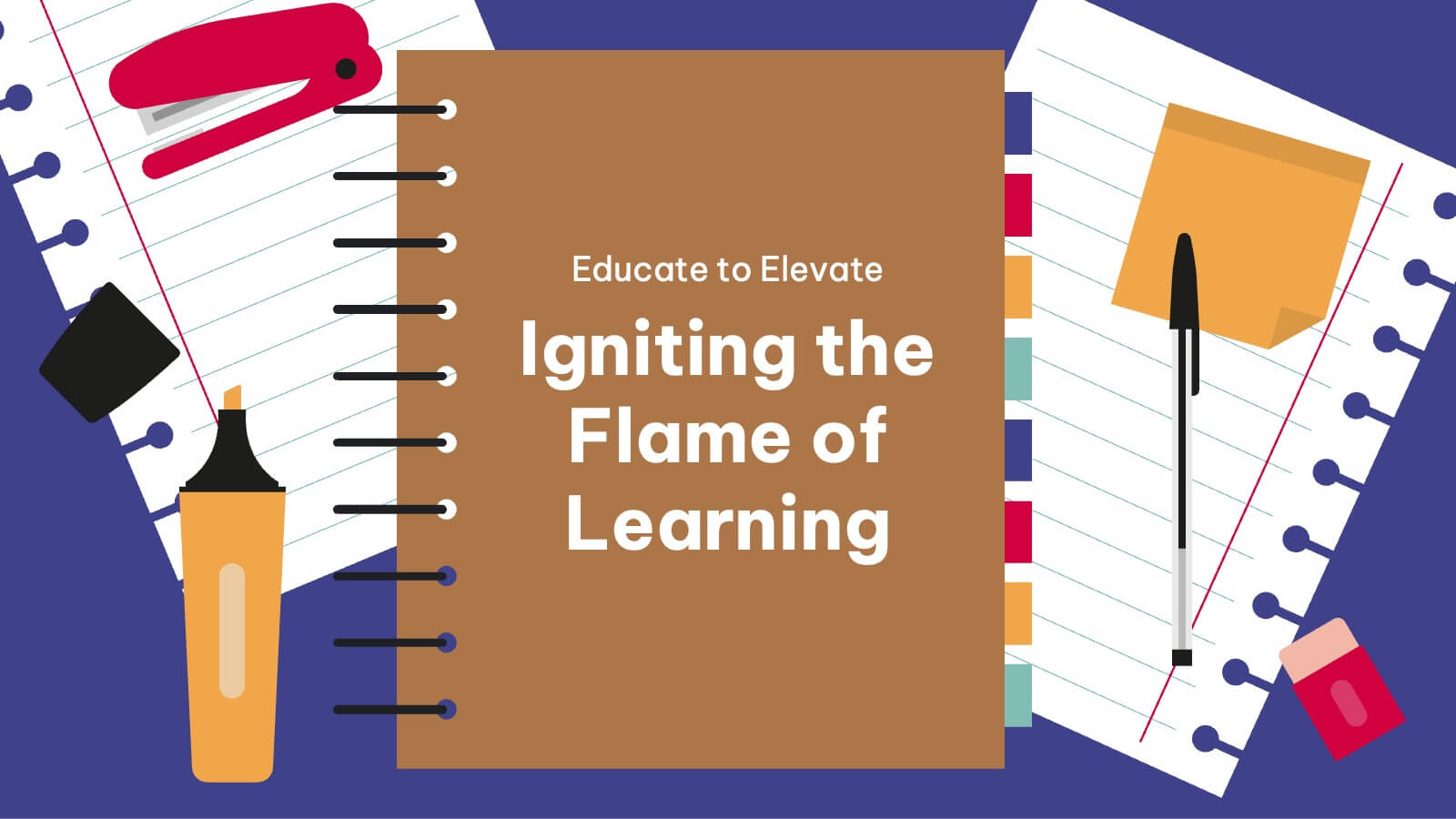 Open Notebook Education and Learning Powerpoint Template and Google