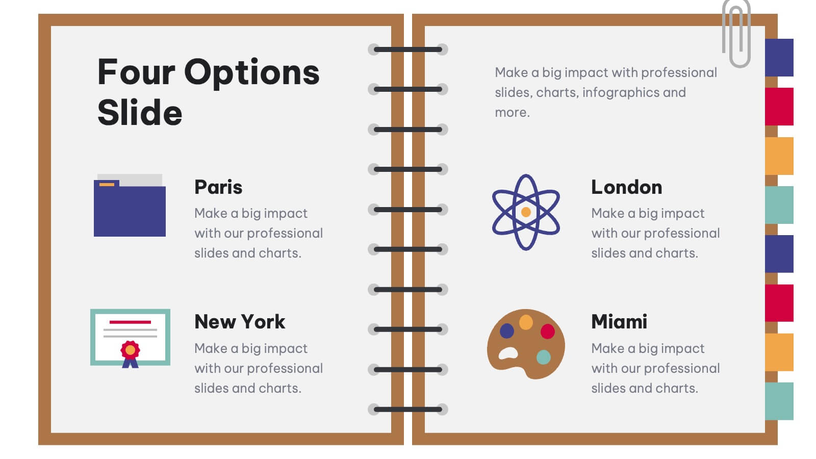 Open Notebook Education and Learning Powerpoint Template and Google