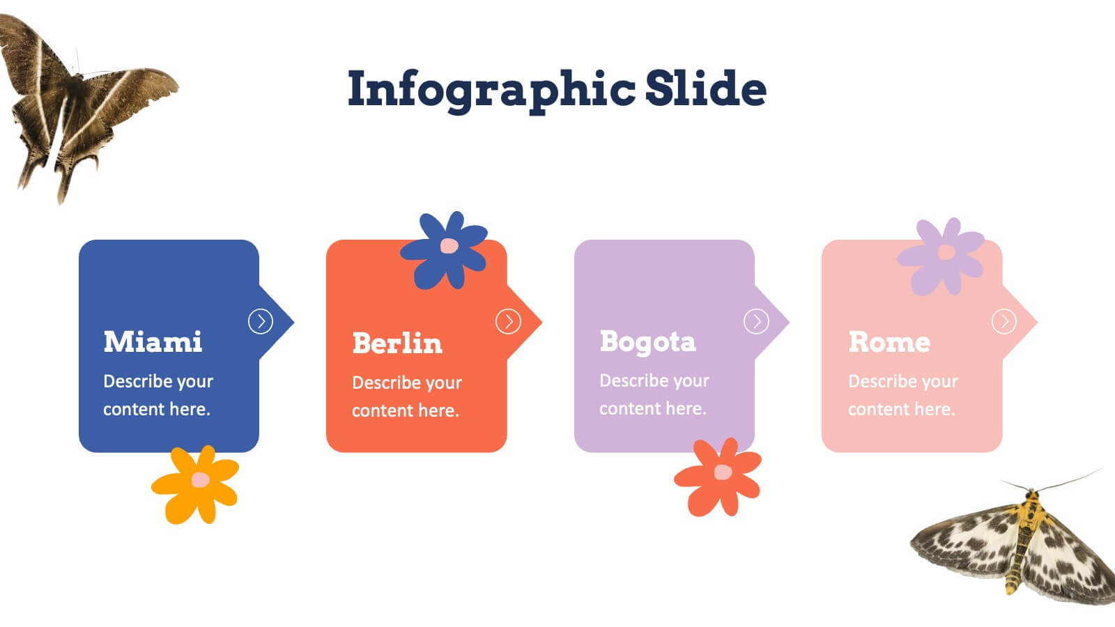 Lepidopterology and Butterflies Scrapbook Powerpoint Template and