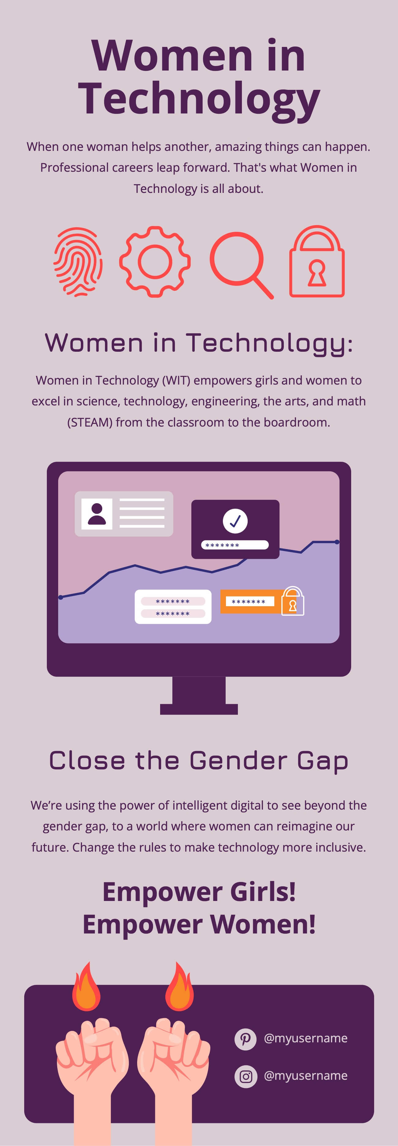Technology Infographic Template