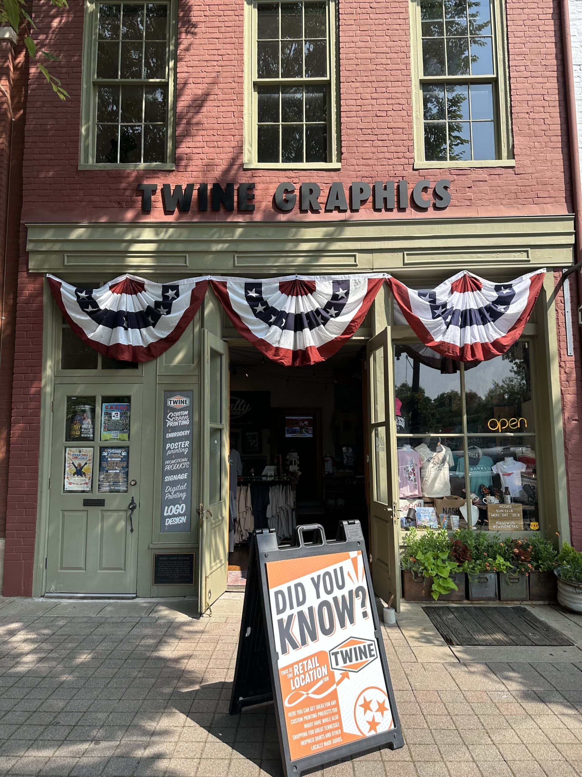 Twine Graphics Retail Visit Franklin